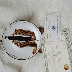 Entre Mystic Porcelain Collector plate by F. Mint Ceramic Vintage